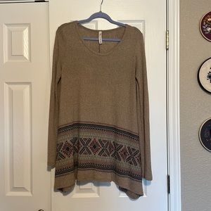 Vanilla bay printed top